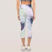 Leggings Capri Blue Purple Feather Lite (Verso)