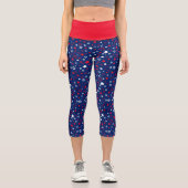 Leggings Capri Blue Stars Imprimer Capri féminin (Recto)