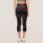 Leggings Capri BModern Topographic Yoga Pants (Verso)