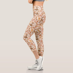 Leggings Capri Boeuf mignon cerf modèle floral