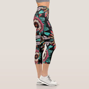 Leggings Capri Bohemain amérindien