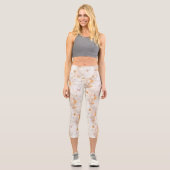 Leggings Capri Boho Chic Floral Aquarelle (Recto)