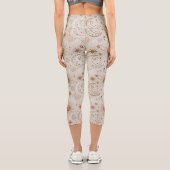 Leggings Capri Boho Sun and Moon Pattern (Verso)