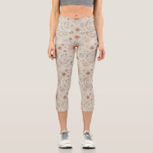 Leggings Capri Boho Sun and Moon Pattern (Recto)