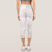 Leggings Capri Bokeh Girl blanche moderne (Verso)