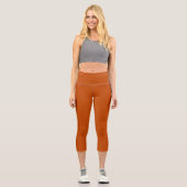 Leggings Capri Bolognese/ Rouille foncée orange (Recto)