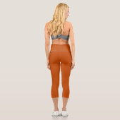 Leggings Capri Bolognese/ Rouille foncée orange (Verso)