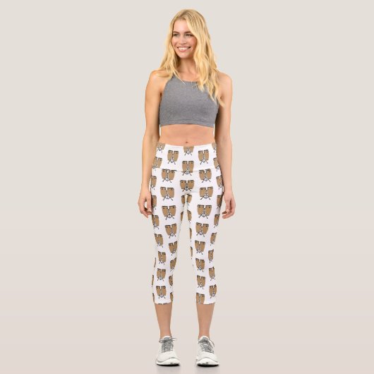 Leggings Capri Bongo, dessin animé de batterie (Recto)