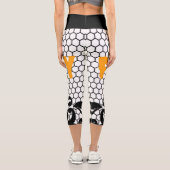 Leggings Capri Bordure dentée | Zazzle_Growshop. (Verso)