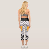 Leggings Capri Bordure dentée | Zazzle_Growshop. (Verso)