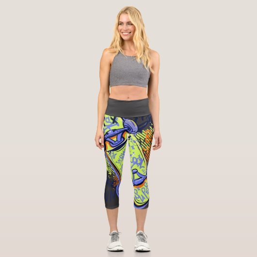 Leggings Capri Born to ride (Recto)