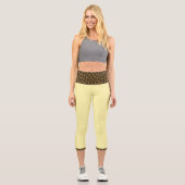 LEGGINGS CAPRI "BORNEO LEMON" HAUT TAILLE (Recto)