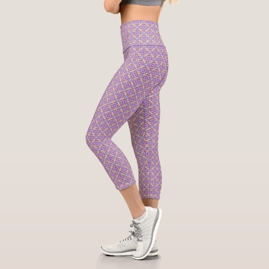 Leggings Capri Botanical Pop - Berry (Gauche)