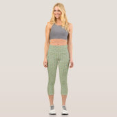Leggings Capri Botanical Pop - Olive (Recto)