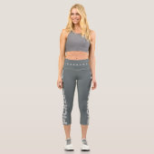 Leggings Capri Boule de Pickley Gris Dusty (Recto)