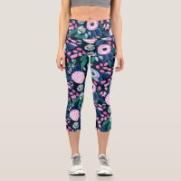 Bouquet d'aquarelle bleu marine rose