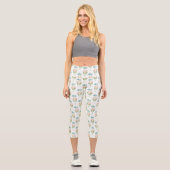 Leggings Capri Bouquet de fleurs baroques (Recto)