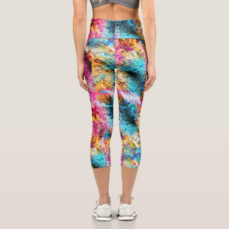 Leggings Capri Bouquet de fleurs de printemps - Edelweiss Fleur C