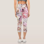 Leggings Capri Bouquets de Roses 1 (Verso)