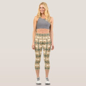 Leggings Capri Bourdon doré dans la danse des fleurs.9 (Recto)