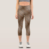 Leggings Capri Branches Abstraites Brown (Recto)