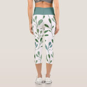 Leggings Capri Branches d'olivier de printemps (Verso)