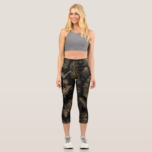 Leggings Capri Branches et pin 2 (Recto)