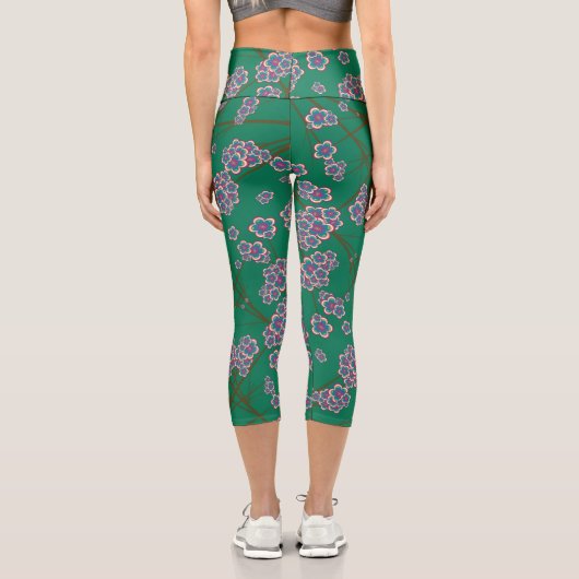 Leggings Capri Branches particulières Hauteur Capri haut taille (Verso)