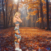 Leggings Capri Breeze tropical Conception abstraite, Énergétique 