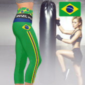 Leggings Capri Brésil & Brésil Drapeau mode, Fitness, Sports C