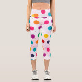Leggings Capri Bright coloré point aléatoire et Parties scintilla (Recto)