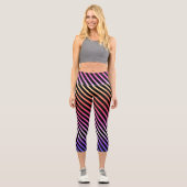 Leggings Capri Bright Ombre Géométrique (Recto)