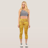 Leggings Capri Bronze d'or tout-en-haut Capris (Recto)