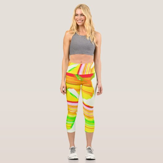 Leggings Capri Brosse arc-en-ciel (Recto)