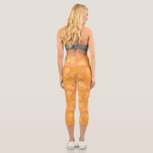 Leggings Capri Bubblegum Bulles Partout Orange (Verso)