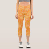 Leggings Capri Bubblegum Bulles Partout Orange (Recto)