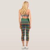 Leggings Capri Buchanan Scottish Plaid Red Green Yellow Ajouter N (Verso)
