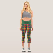 Leggings Capri Buchanan Scottish Plaid Red Green Yellow Ajouter N (Recto)