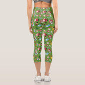 Leggings Capri Buddy Elf et les icônes de Noël Motif (Verso)