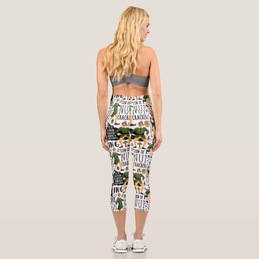 Leggings Capri Buddy le Motif de devis Elf (Verso)