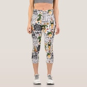 Leggings Capri Buddy le Motif de devis Elf (Recto)