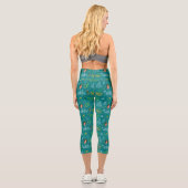 Leggings Capri Buddy le Motif de devis Turquoise Elf (Verso)