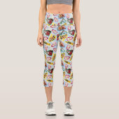 Leggings Capri Buddy l'Elf et Père Noël le Motif du pôle Nord (Recto)