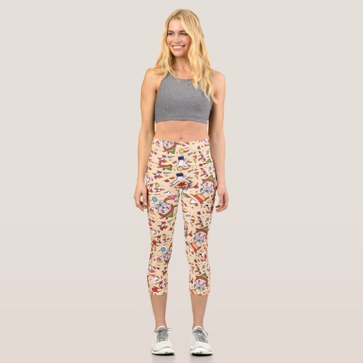 Leggings Capri Buddy l'Elfe | Motif de Noël (Recto)
