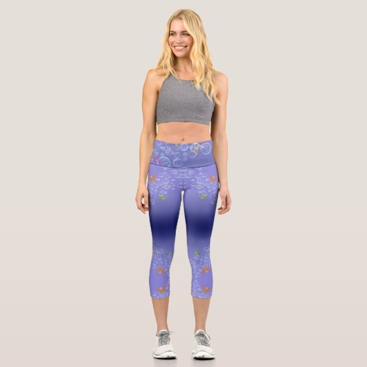 Leggings Capri Bulle n Papillons (Recto)