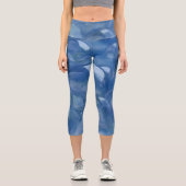 Leggings Capri bulles dans le capris bleu (Recto)