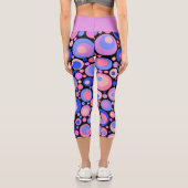Leggings Capri Bulles violettes (Verso)