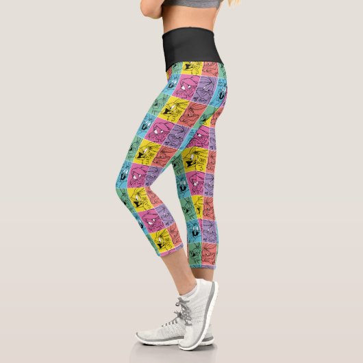 Leggings Capri BUNNY™ - Expressions de blocs de couleur (Gauche)
