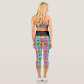 Leggings Capri BUNNY™ - Expressions de blocs de couleur (Verso)