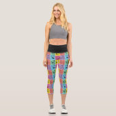 Leggings Capri BUNNY™ - Expressions de blocs de couleur (Recto)